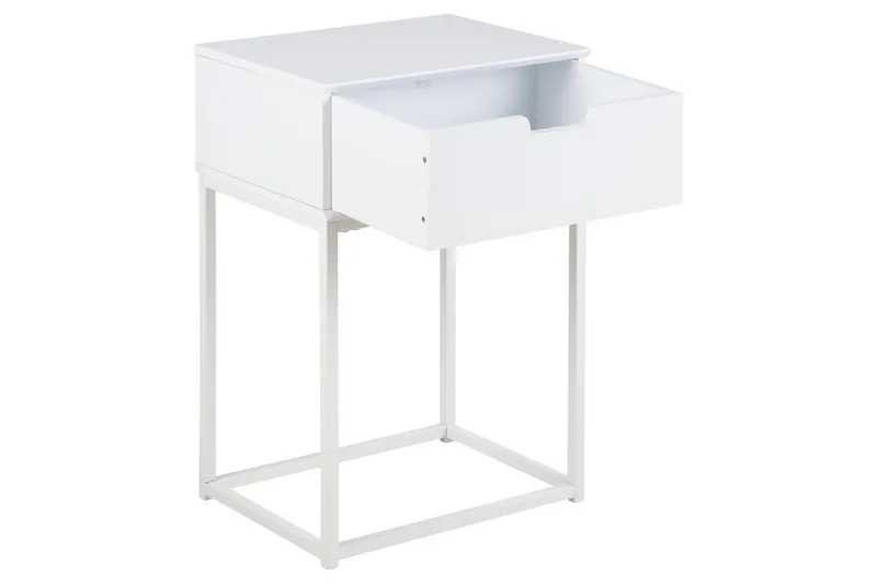 Azelia Nattbord 30 cm - Hvit - Møbler - Bord - Avlastningsbord - Sengebord & nattbord