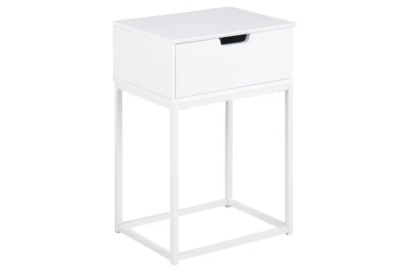 Azelia Nattbord 30 cm - Hvit - Møbler - Bord - Avlastningsbord - Sengebord & nattbord