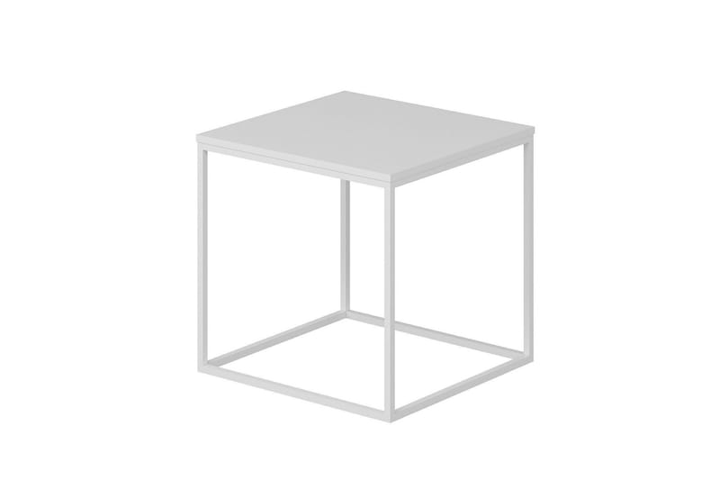 Basak Sidebord 52 cm - Hvit - Møbler - Bord - Avlastningsbord - Lampebord & sidebord