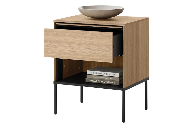 Basici Nattbord 51 cm - Brun - Møbler - Bord - Avlastningsbord - Sengebord & nattbord