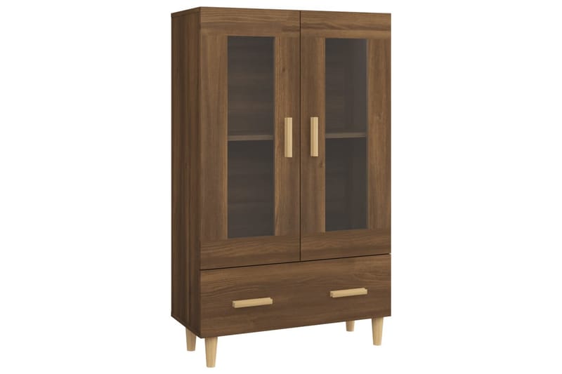 beBasic Highboard brun eik 70x31x115 cm konstruert tre - Brun - Møbler - Bord - Avlastningsbord - Lampebord & sidebord