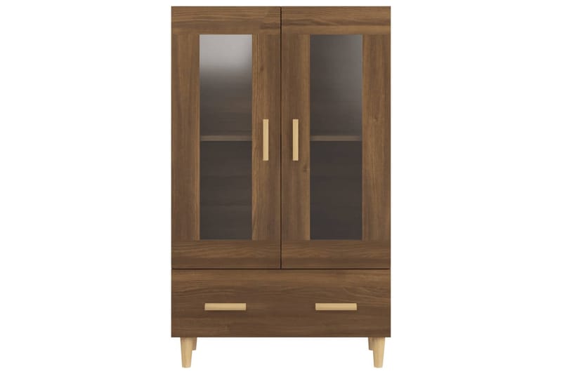 beBasic Highboard brun eik 70x31x115 cm konstruert tre - Brun - Møbler - Bord - Avlastningsbord - Lampebord & sidebord