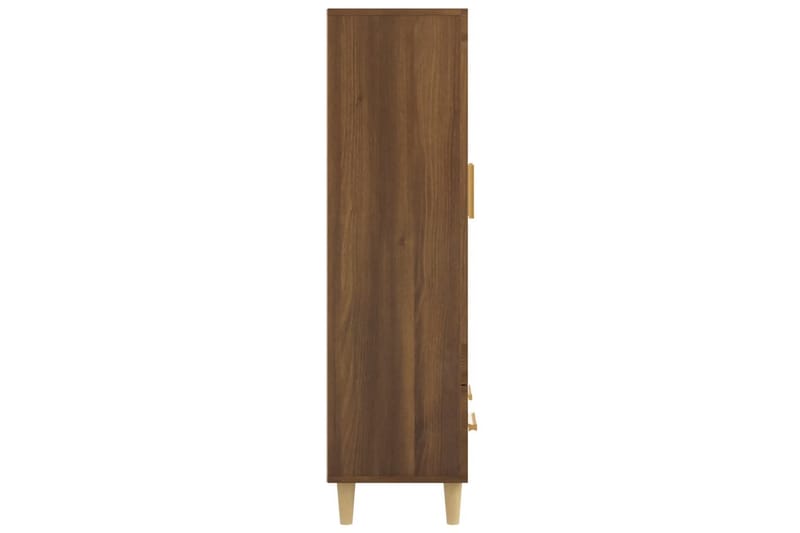 beBasic Highboard brun eik 70x31x115 cm konstruert tre - Brun - Lampebord & sidebord - Brettbord og småbord