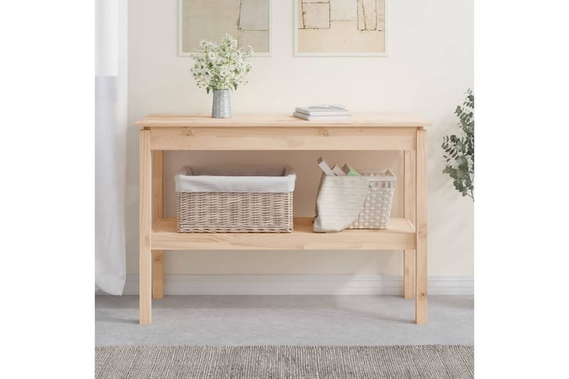 beBasic Konsollbord 110x40x75 cm heltre furu - Brun - Møbler - Bord - Avlastningsbord - Konsollbord