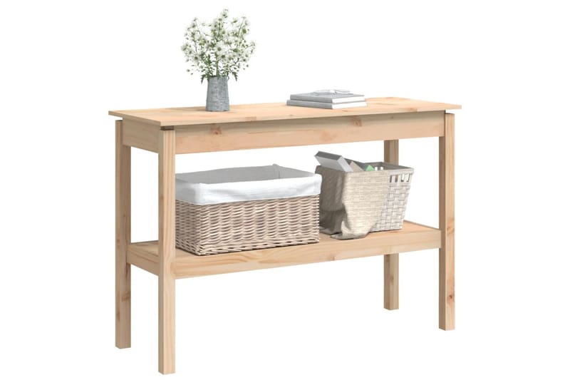 beBasic Konsollbord 110x40x75 cm heltre furu - Brun - Møbler - Bord - Avlastningsbord - Konsollbord