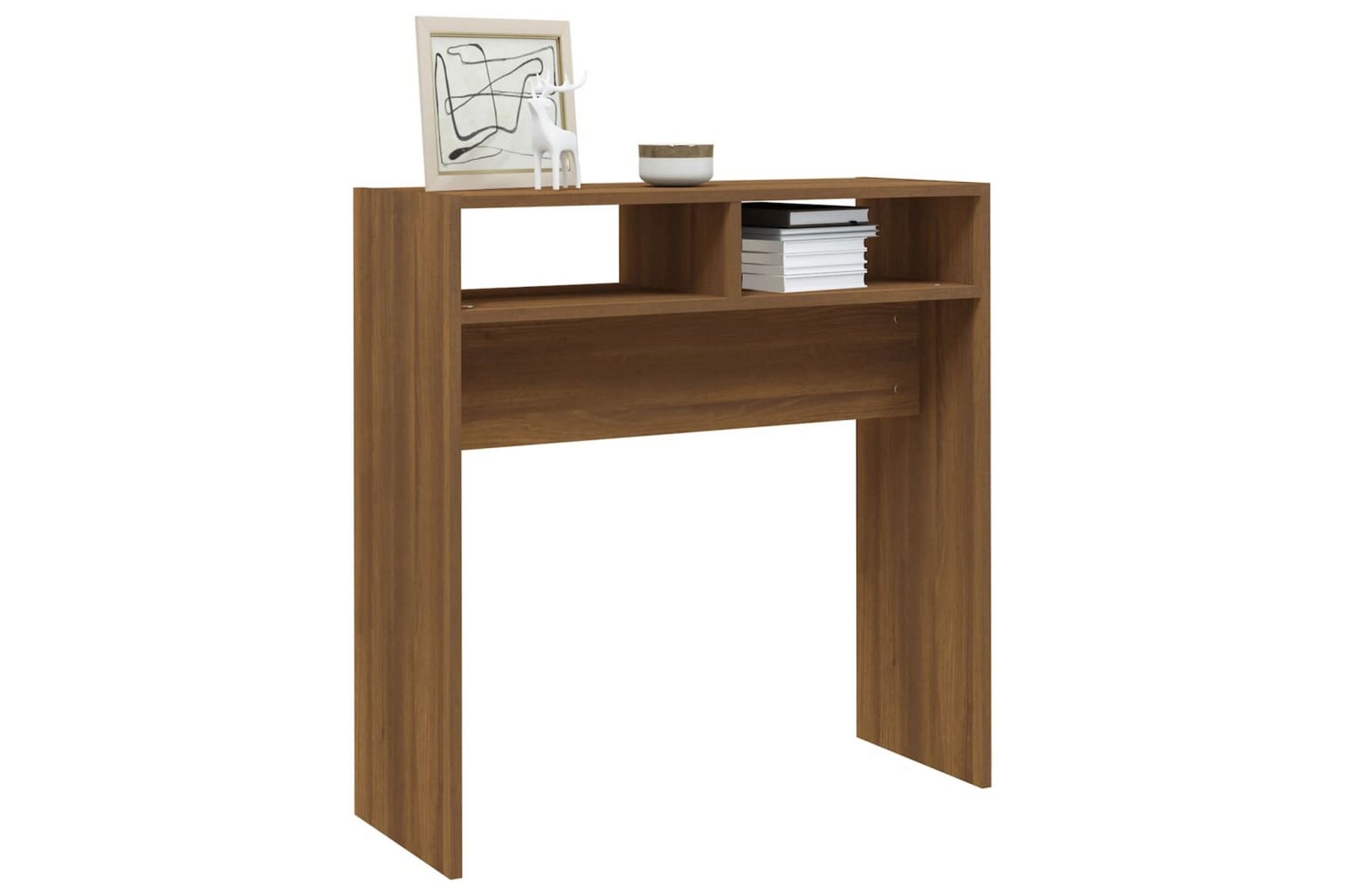 beBasic Konsollbord brun eik 78x30x80 cm konstruert tre - Brun - Møbler - Bord - Avlastningsbord - Konsollbord
