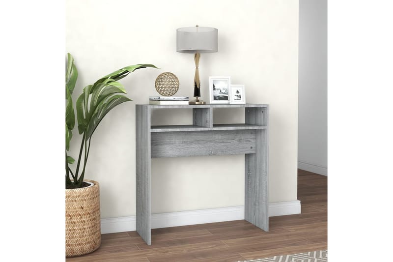 beBasic Konsollbord grå sonoma 78x30x80 cm konstruert tre - GrÃ¥ - Møbler - Bord - Avlastningsbord - Konsollbord