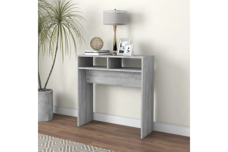 beBasic Konsollbord grå sonoma 78x30x80 cm konstruert tre - GrÃ¥ - Møbler - Bord - Avlastningsbord - Konsollbord