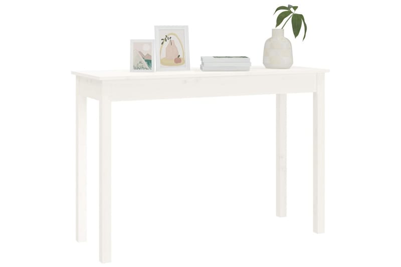 beBasic Konsollbord hvit 110x40x75 cm heltre furu - Hvit - Møbler - Bord - Avlastningsbord - Konsollbord