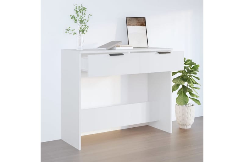beBasic Konsollbord hvit 90x36x75 cm konstruert tre - Hvit - Møbler - Bord - Avlastningsbord - Gangbord