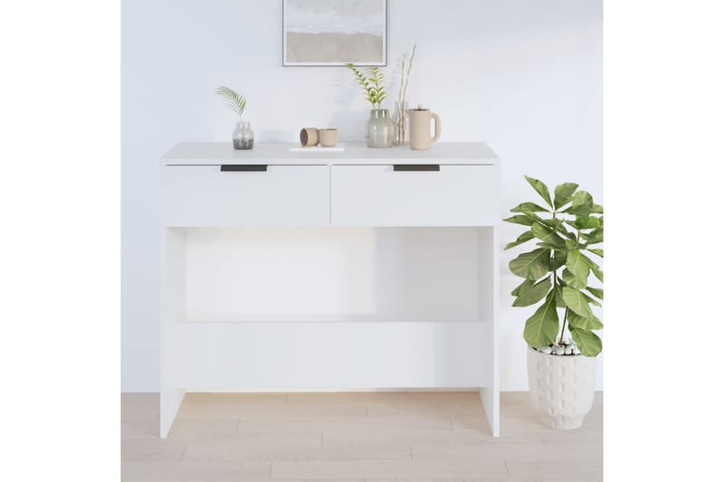 beBasic Konsollbord hvit 90x36x75 cm konstruert tre - Hvit - Møbler - Bord - Avlastningsbord - Gangbord