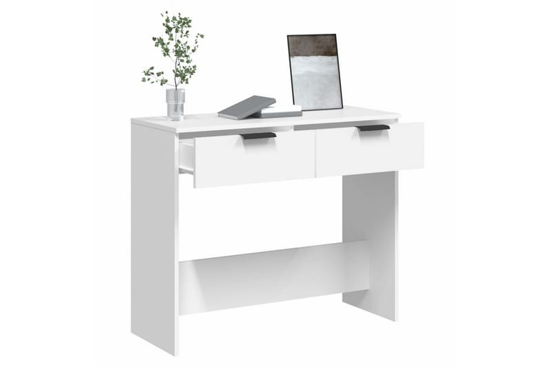 beBasic Konsollbord hvit 90x36x75 cm konstruert tre - Hvit - Møbler - Bord - Avlastningsbord - Gangbord