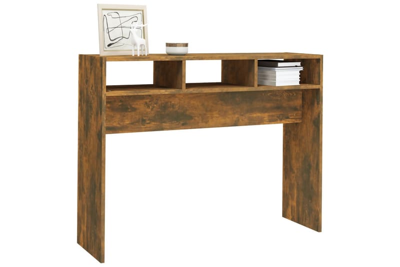 beBasic Konsollbord røkt eik 105x30x80 cm konstruert tre - Brun - Møbler - Bord - Avlastningsbord - Gangbord