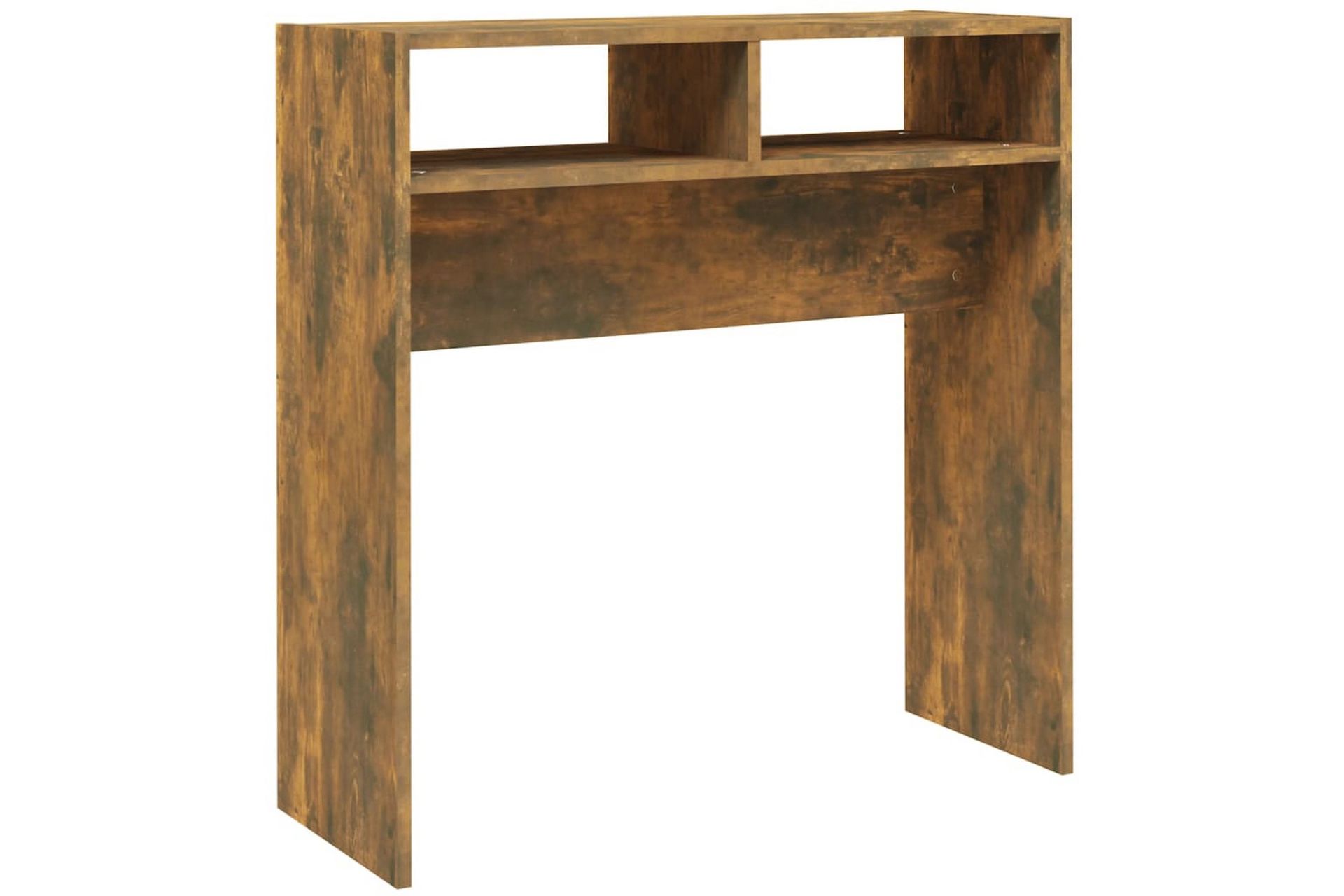 beBasic Konsollbord røkt eik 78x30x80 cm konstruert tre - Brun - Møbler - Bord - Avlastningsbord - Konsollbord