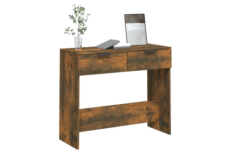 beBasic Konsollbord røkt eik 90x36x75 cm konstruert tre - Brun - Møbler - Bord - Avlastningsbord - Konsollbord