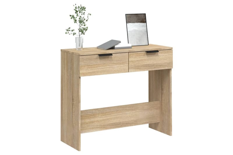 beBasic Konsollbord sonoma eik 90x36x75 cm konstruert tre - Brun - Møbler - Bord - Avlastningsbord - Konsollbord