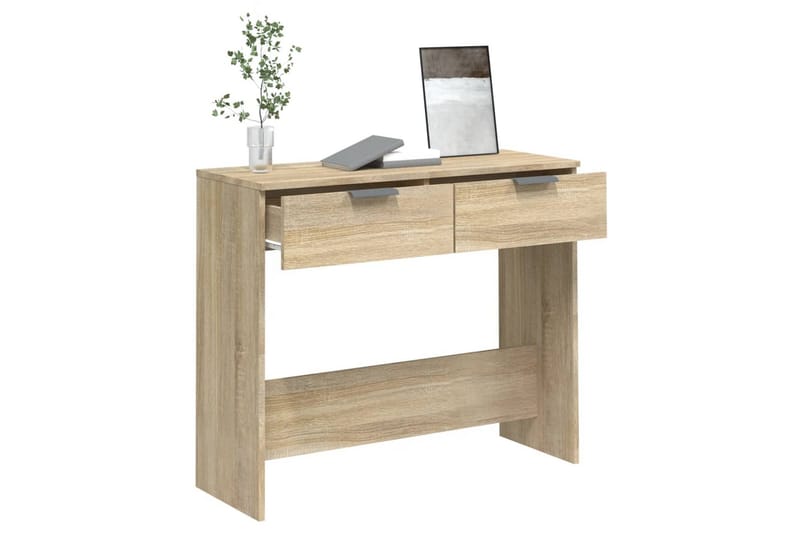 beBasic Konsollbord sonoma eik 90x36x75 cm konstruert tre - Brun - Møbler - Bord - Avlastningsbord - Konsollbord