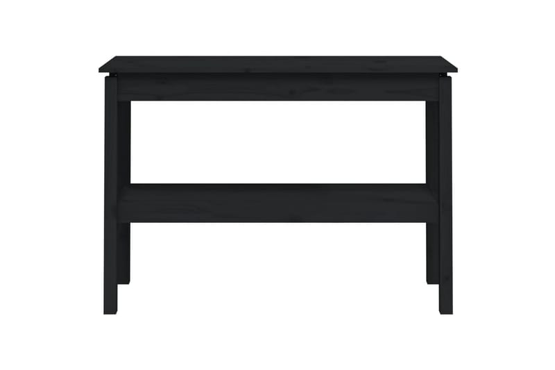 beBasic Konsollbord svart 110x40x75 cm heltre furu - Svart - Gangbord - Konsollbord