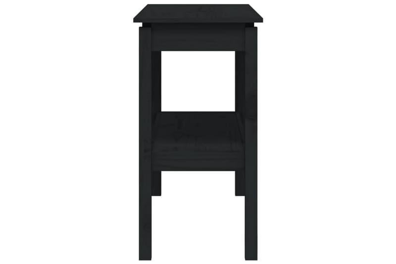 beBasic Konsollbord svart 110x40x75 cm heltre furu - Svart - Gangbord - Konsollbord