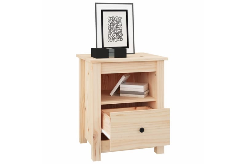 beBasic Nattbord 2 stk 40x35x49 heltre furu - Brun - Møbler - Bord - Avlastningsbord - Sengebord & nattbord