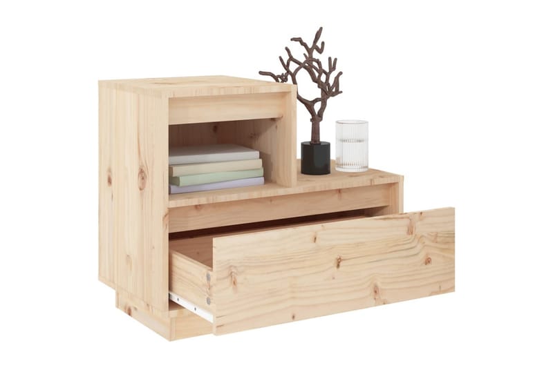 beBasic Nattbord 2 stk 60x34x51 heltre furu - Brun - Møbler - Bord - Avlastningsbord - Sengebord & nattbord