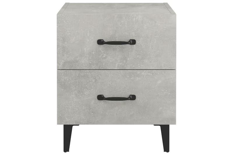 beBasic Nattbord 2 stk betonggrå 40x35x47,5 cm - GrÃ¥ - Møbler - Bord - Avlastningsbord - Sengebord & nattbord