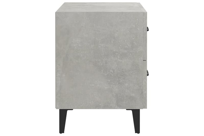 beBasic Nattbord 2 stk betonggrå 40x35x47,5 cm - GrÃ¥ - Møbler - Bord - Avlastningsbord - Sengebord & nattbord