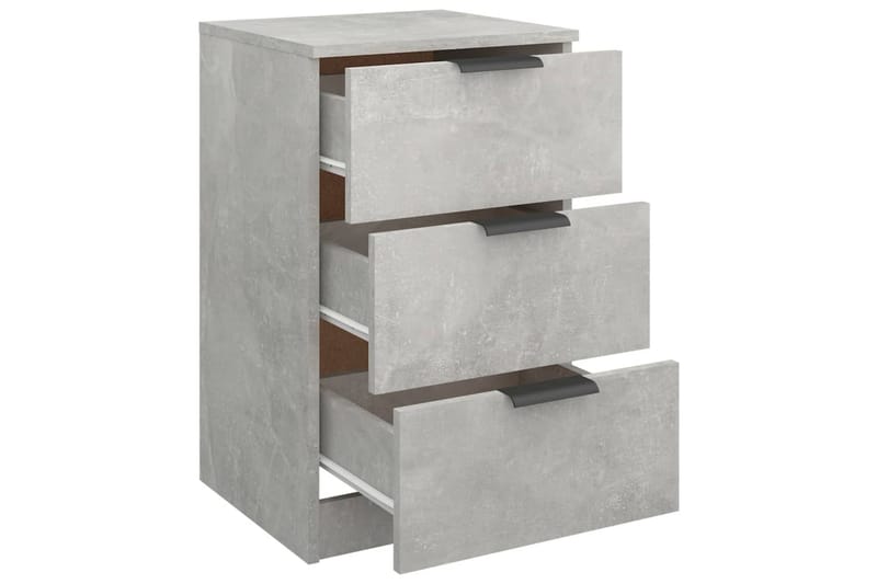 beBasic Nattbord 2 stk betonggrå 40x36x65 cm - GrÃ¥ - Møbler - Bord - Avlastningsbord - Sengebord & nattbord