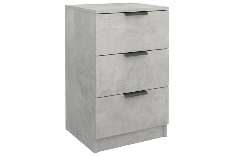 beBasic Nattbord 2 stk betonggrå 40x36x65 cm - GrÃ¥ - Møbler - Bord - Avlastningsbord - Sengebord & nattbord