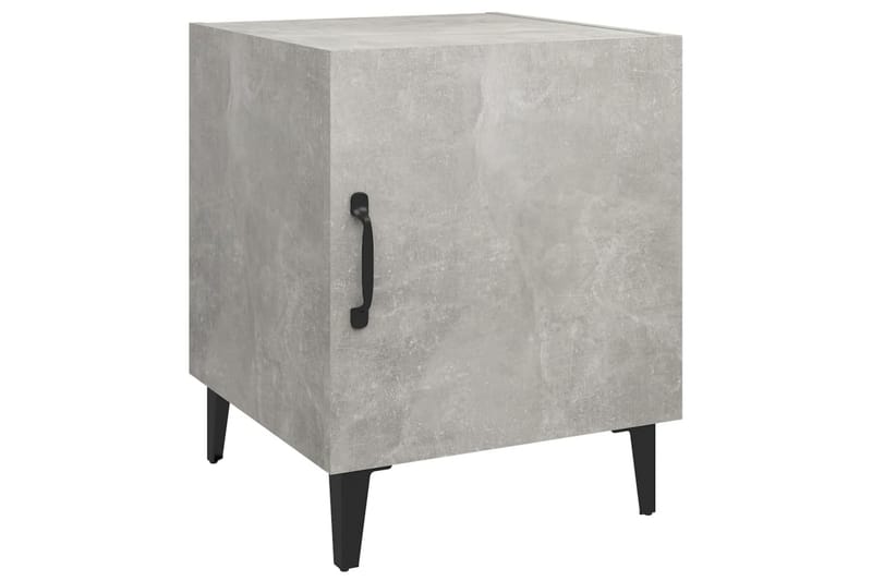beBasic Nattbord 2 stk betonggrå konstruert tre - Gr�Ã¥ - Møbler - Bord - Avlastningsbord - Sengebord & nattbord