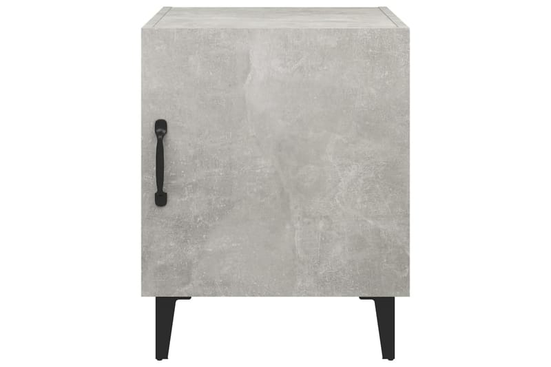 beBasic Nattbord 2 stk betonggrå konstruert tre - GrÃ¥ - Møbler - Bord - Avlastningsbord - Sengebord & nattbord