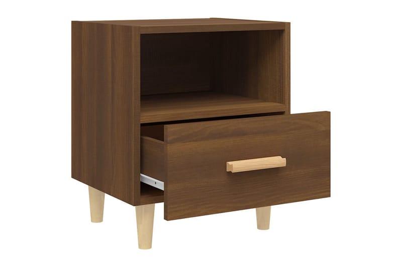 beBasic Nattbord 2 stk brun eik 40x35x47 cm - Brun - Møbler - Bord - Avlastningsbord - Sengebord & nattbord