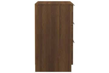 beBasic Nattbord 2 stk brun eik 40x36x65 cm - Brun - Møbler - Bord - Avlastningsbord - Sengebord & nattbord