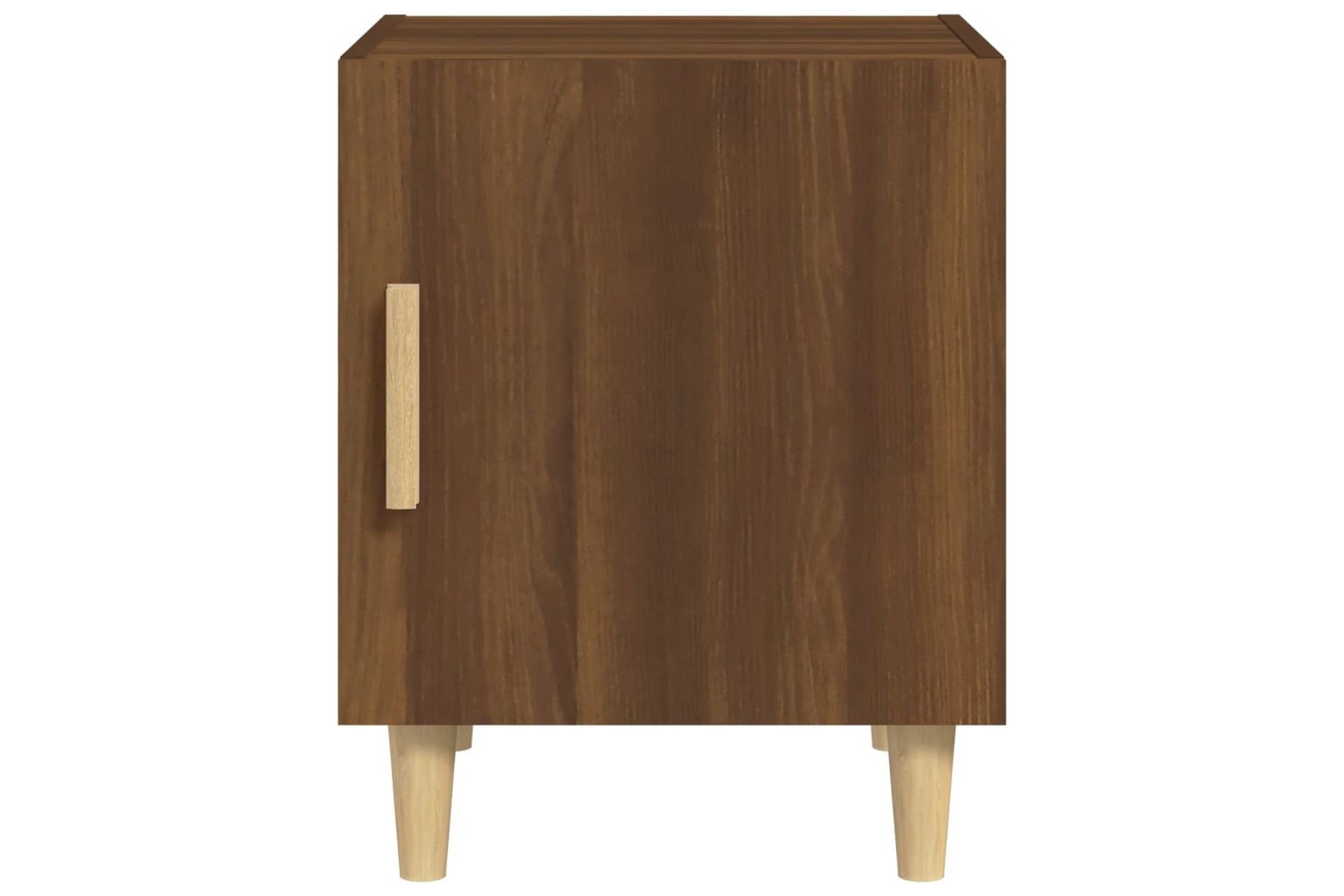 beBasic Nattbord 2 stk brun eik konstruert tre - Brun - Møbler - Bord - Avlastningsbord - Sengebord & nattbord