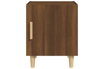 beBasic Nattbord 2 stk brun eik konstruert tre - Brun - Møbler - Bord - Avlastningsbord - Sengebord & nattbord