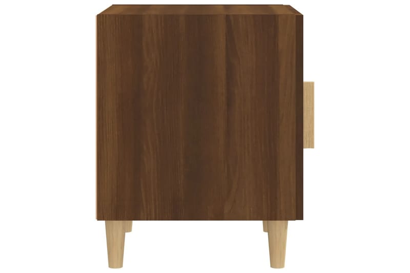 beBasic Nattbord 2 stk brun eik konstruert tre - Brun - Møbler - Bord - Avlastningsbord - Sengebord & nattbord