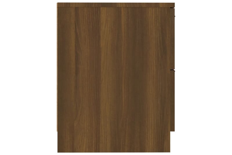 beBasic Nattbord 2 stk brun eik konstruert tre - Brun - Sengebord & nattbord