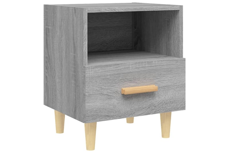 beBasic Nattbord 2 stk grå sonoma 40x35x47 cm - GrÃ¥ - Møbler - Bord - Avlastningsbord - Sengebord & nattbord