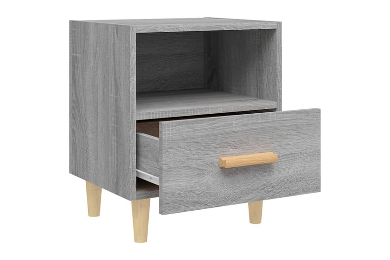 beBasic Nattbord 2 stk grå sonoma 40x35x47 cm - GrÃ¥ - Møbler - Bord - Avlastningsbord - Sengebord & nattbord