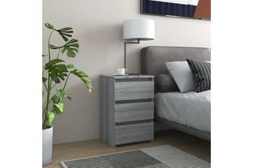 beBasic Nattbord 2 stk grå sonoma 40x35x62,5 cm konstruert tre - GrÃ¥ - Møbler - Bord - Avlastningsbord - Sengebord & nattbord