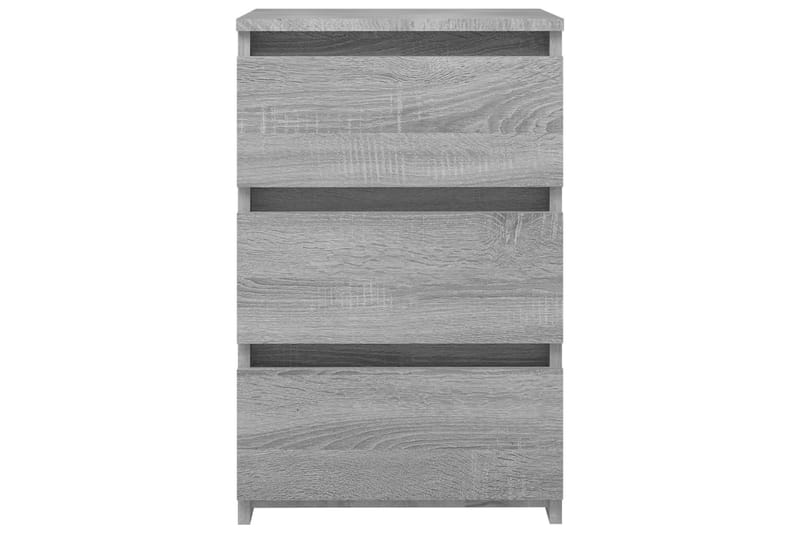 beBasic Nattbord 2 stk grå sonoma 40x35x62,5 cm konstruert tre - GrÃ¥ - Møbler - Bord - Avlastningsbord - Sengebord & nattbord