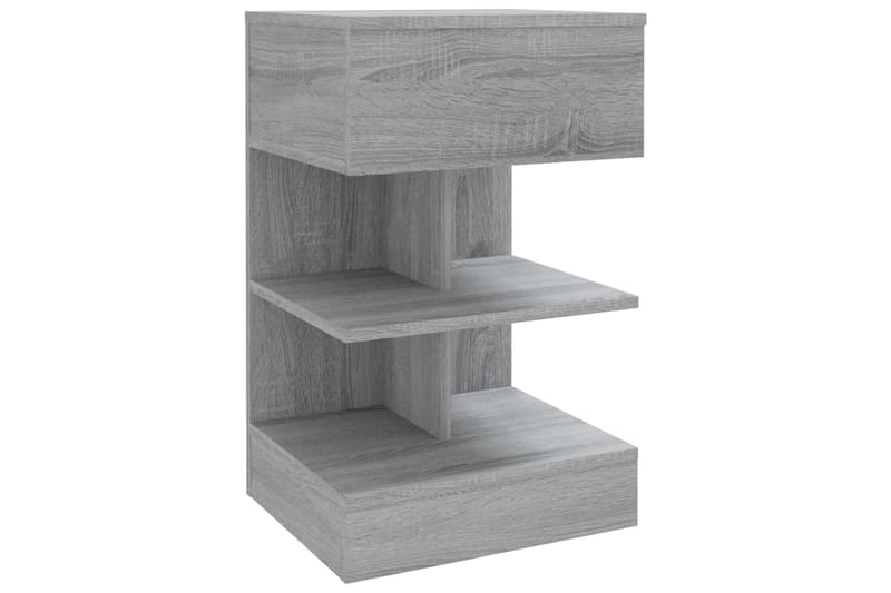 beBasic Nattbord 2 stk grå sonoma 40x35x65 cm konstruert tre - GrÃ¥ - Møbler - Bord - Avlastningsbord - Sengebord & nattbord