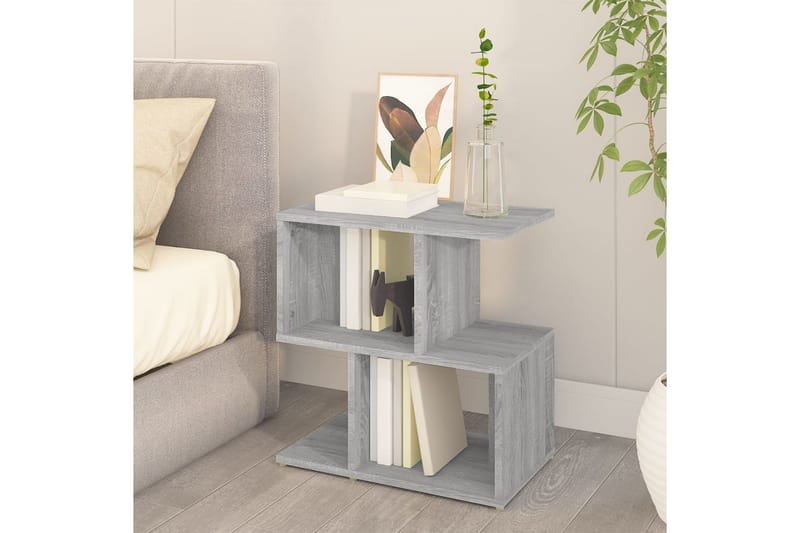 beBasic Nattbord 2 stk grå sonoma 50x30x51,5 cm konstruert tre - GrÃ¥ - Møbler - Bord - Avlastningsbord - Sengebord & nattbord