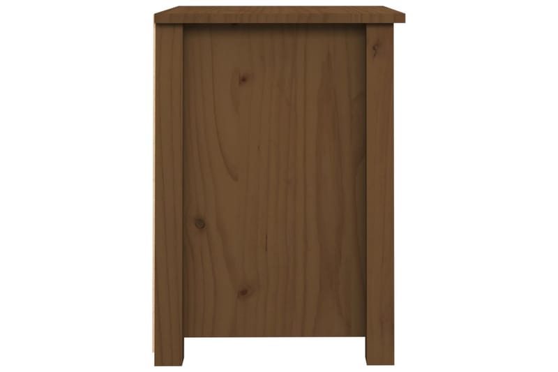 beBasic Nattbord 2 stk honningbrun 40x35x49 cm heltre furu - Brun - Møbler - Bord - Avlastningsbord - Sengebord & nattbord
