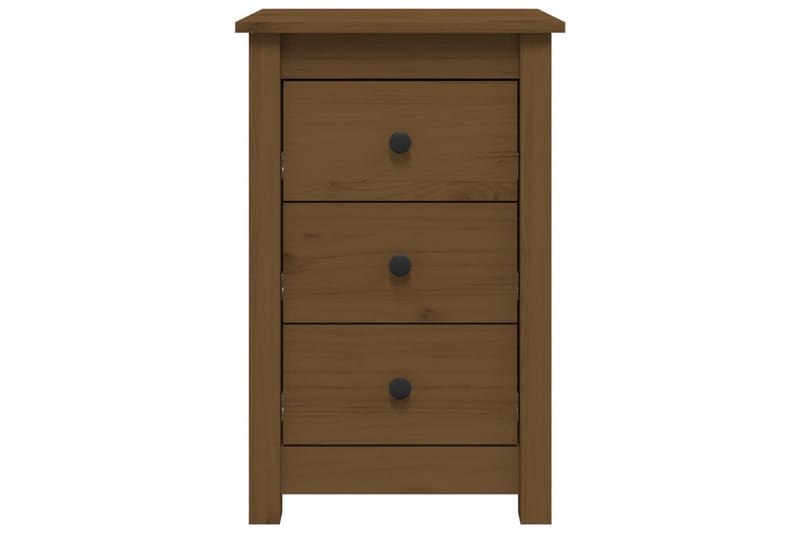beBasic Nattbord 2 stk honningbrun 40x35x61,5 cm heltre furu - Brun - Møbler - Bord - Avlastningsbord - Sengebord & nattbord