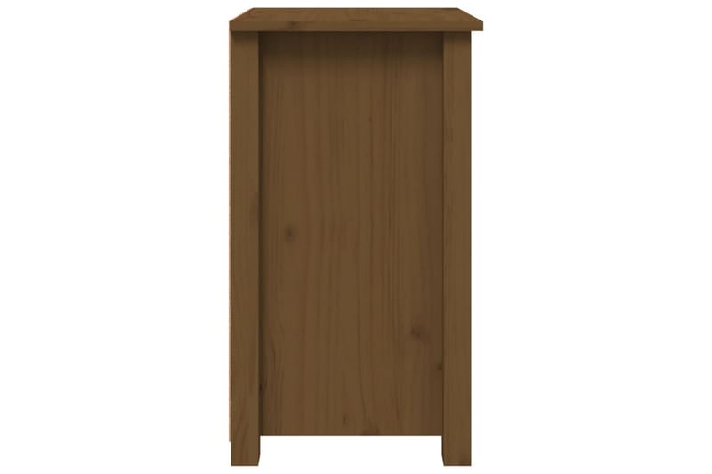 beBasic Nattbord 2 stk honningbrun 40x35x61,5 cm heltre furu - Brun - Sengebord & nattbord