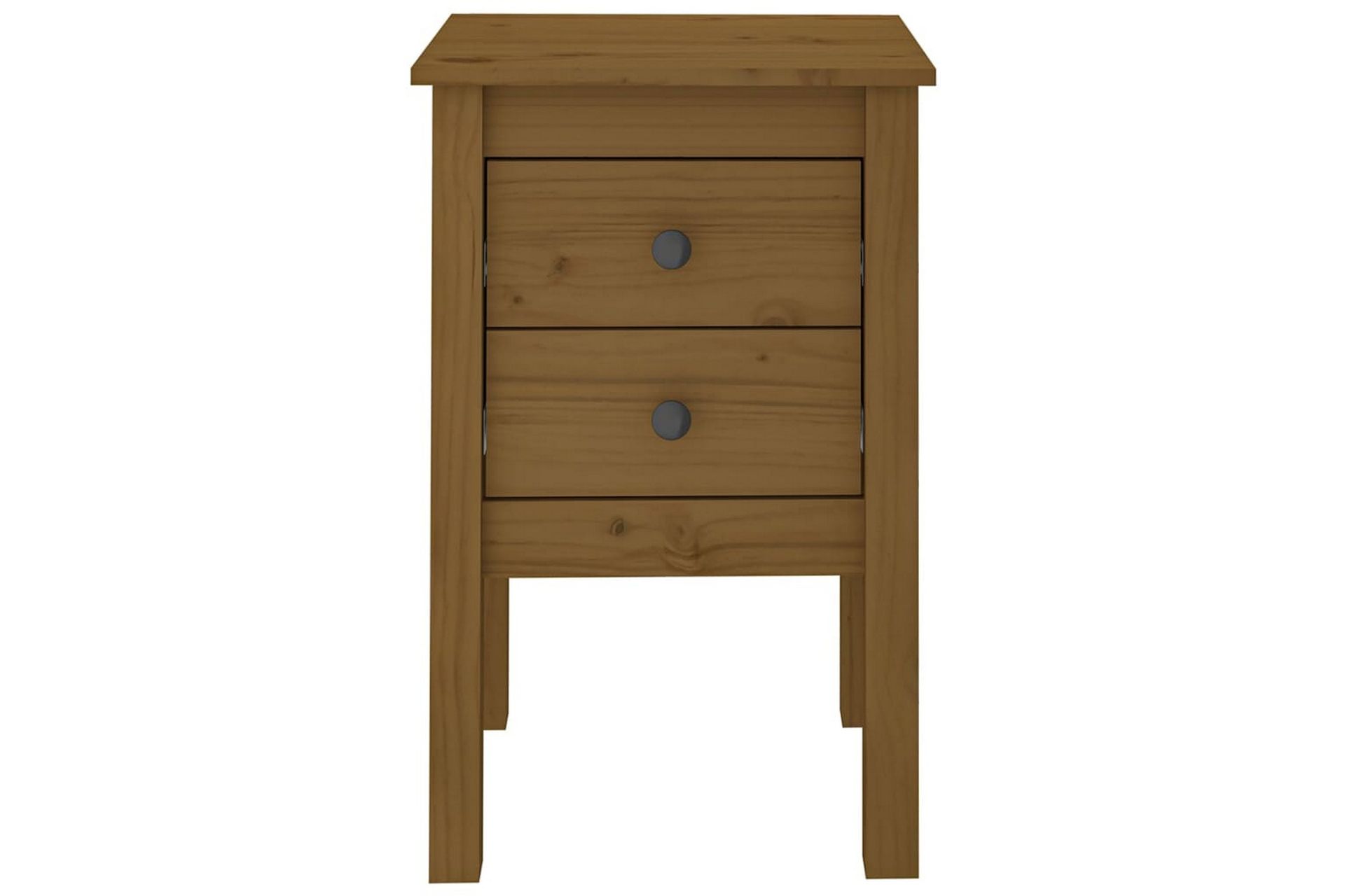 beBasic Nattbord 2 stk honningbrun 40x35x61,5 cm heltre furu - Brun - Møbler - Bord - Avlastningsbord - Sengebord & nattbord