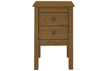 beBasic Nattbord 2 stk honningbrun 40x35x61,5 cm heltre furu - Brun - Møbler - Bord - Avlastningsbord - Sengebord & nattbord
