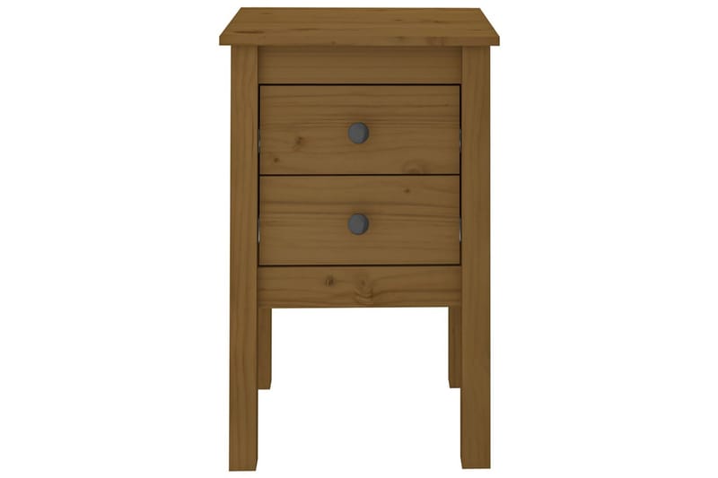 beBasic Nattbord 2 stk honningbrun 40x35x61,5 cm heltre furu - Brun - Møbler - Bord - Avlastningsbord - Sengebord & nattbord