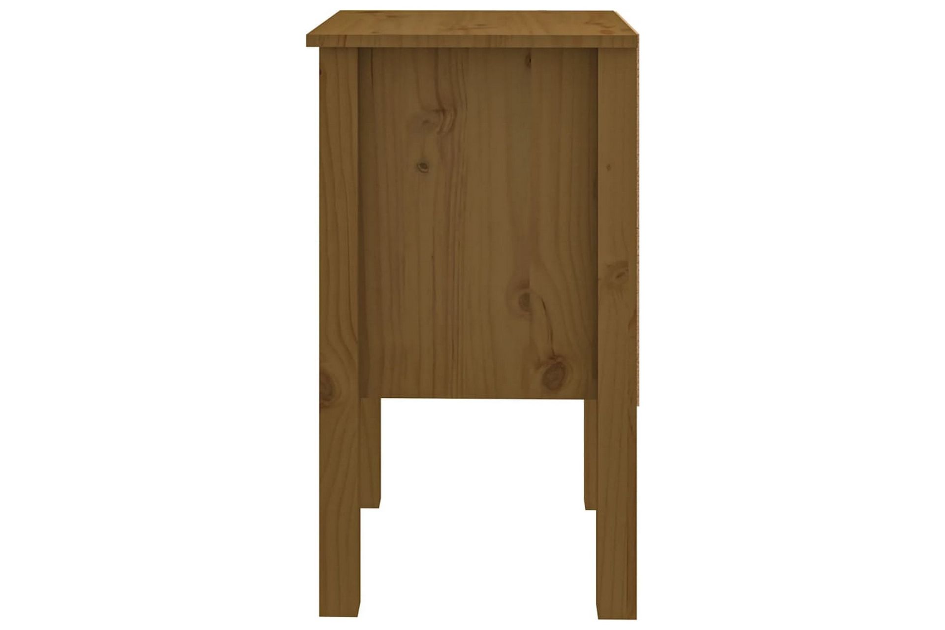 beBasic Nattbord 2 stk honningbrun 40x35x61,5 cm heltre furu - Brun - Møbler - Bord - Avlastningsbord - Sengebord & nattbord